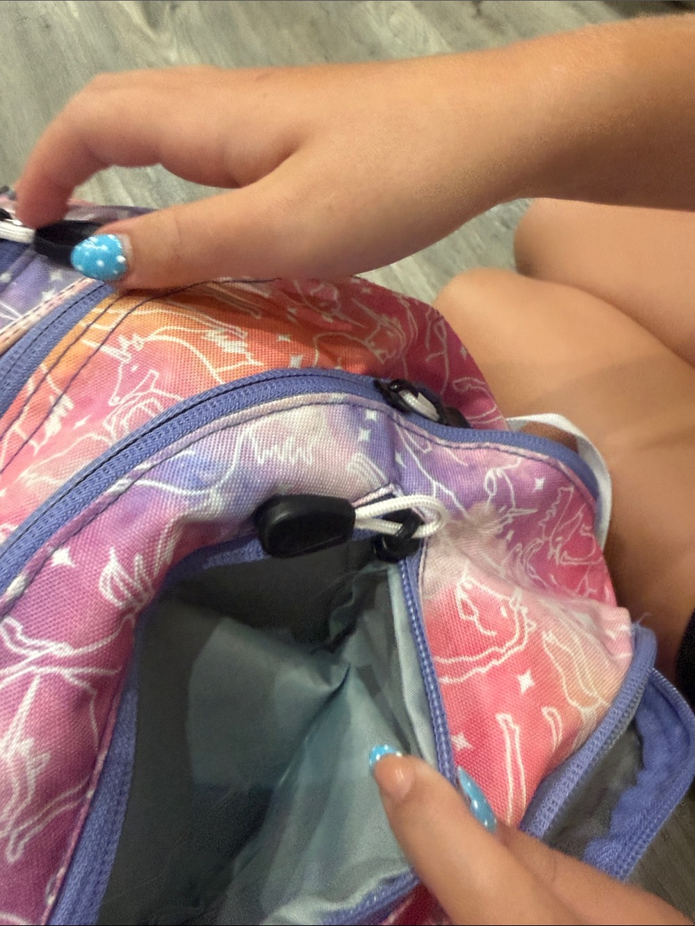 High Sierra Purple and Pink (unicorn) Ombre Backpack - Picture 3 of 6